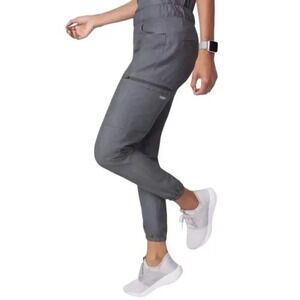 Figs Pants Women Lima Cargo Jogger Scrubs Pants XS Granite Gray